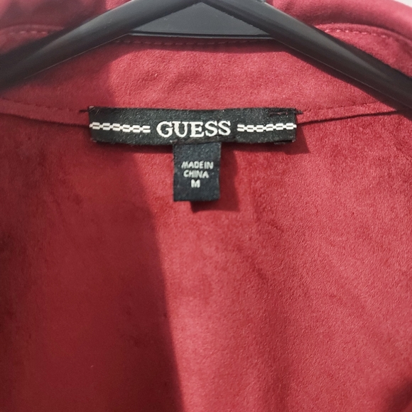 NWOT- GUESS Suede jacket in Medium - Picture 3 of 3